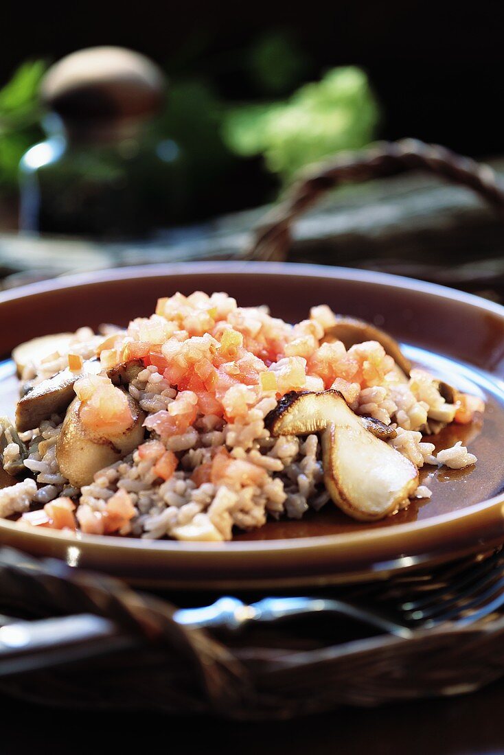 Risotto mit Steinpilzen