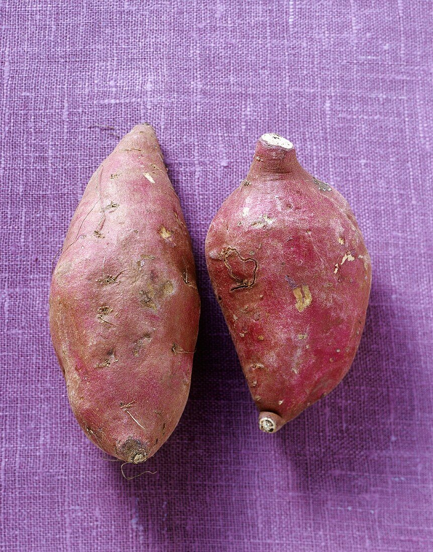 Two sweet potatoes