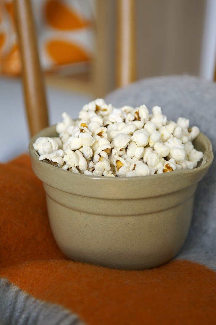 Popcorn in a bowl