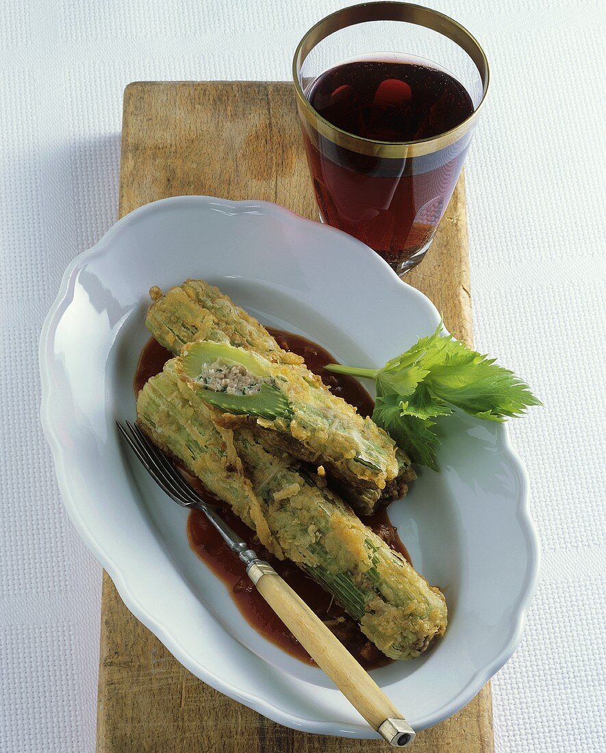 Sedani alla pratese (Stuffed celery, Italy)