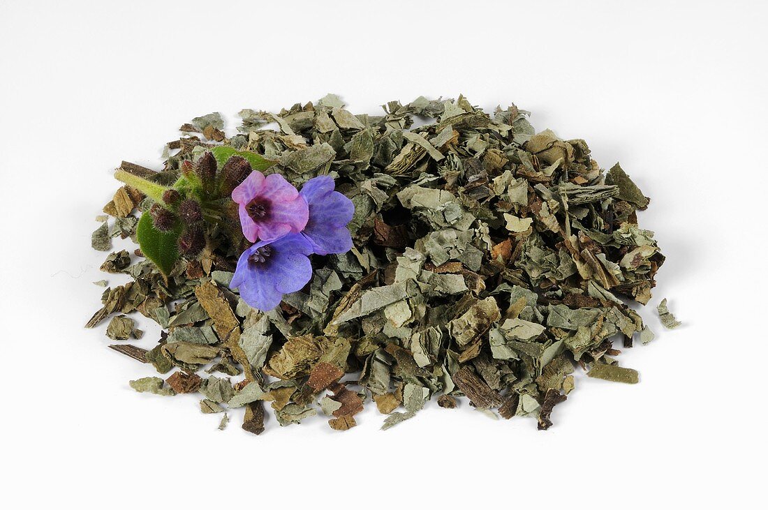 Dried lungwort with flowers