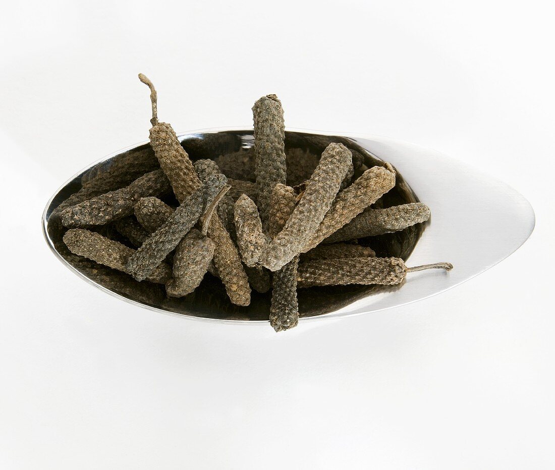 Long pepper from Asia in a small dish