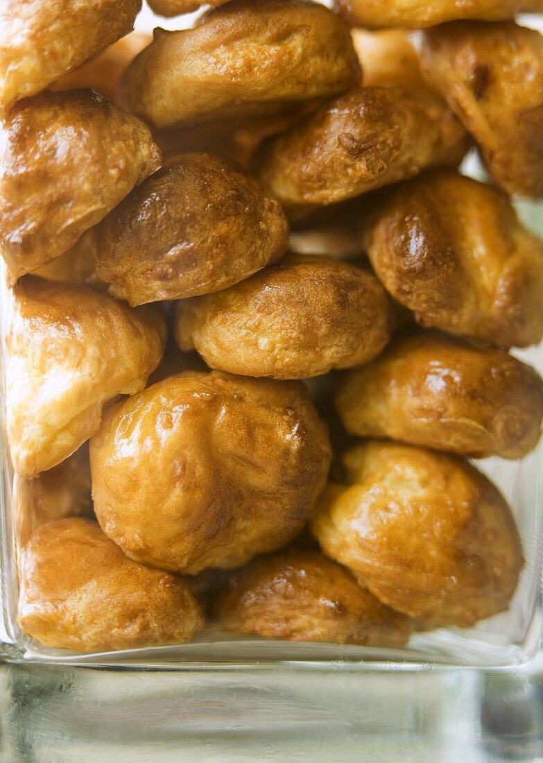 Gougères (Choux pastries with cheese, France)