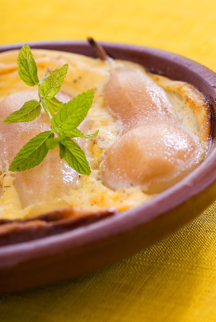 Pear clafouti