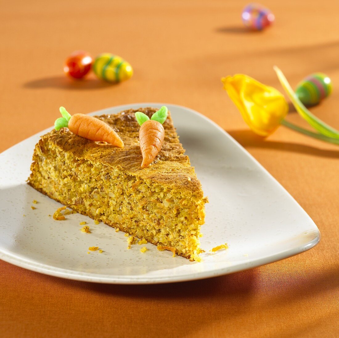 A piece of carrot cake for Easter