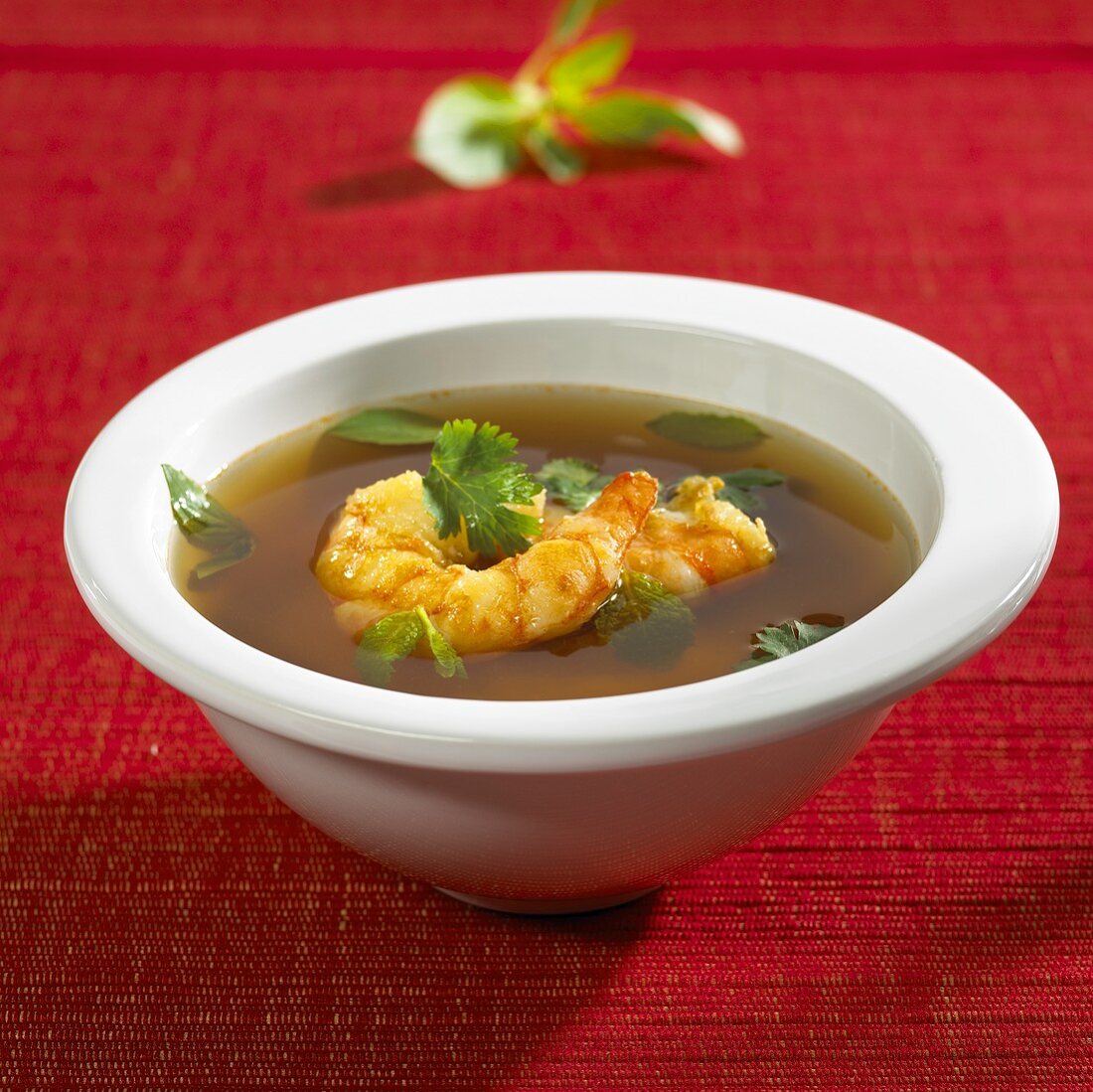 Tom yum soup with prawns (Thailand)