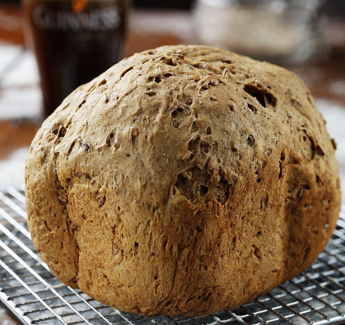 A loaf of Guinness bread