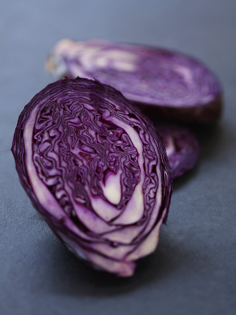 Rotkohl in Scheiben