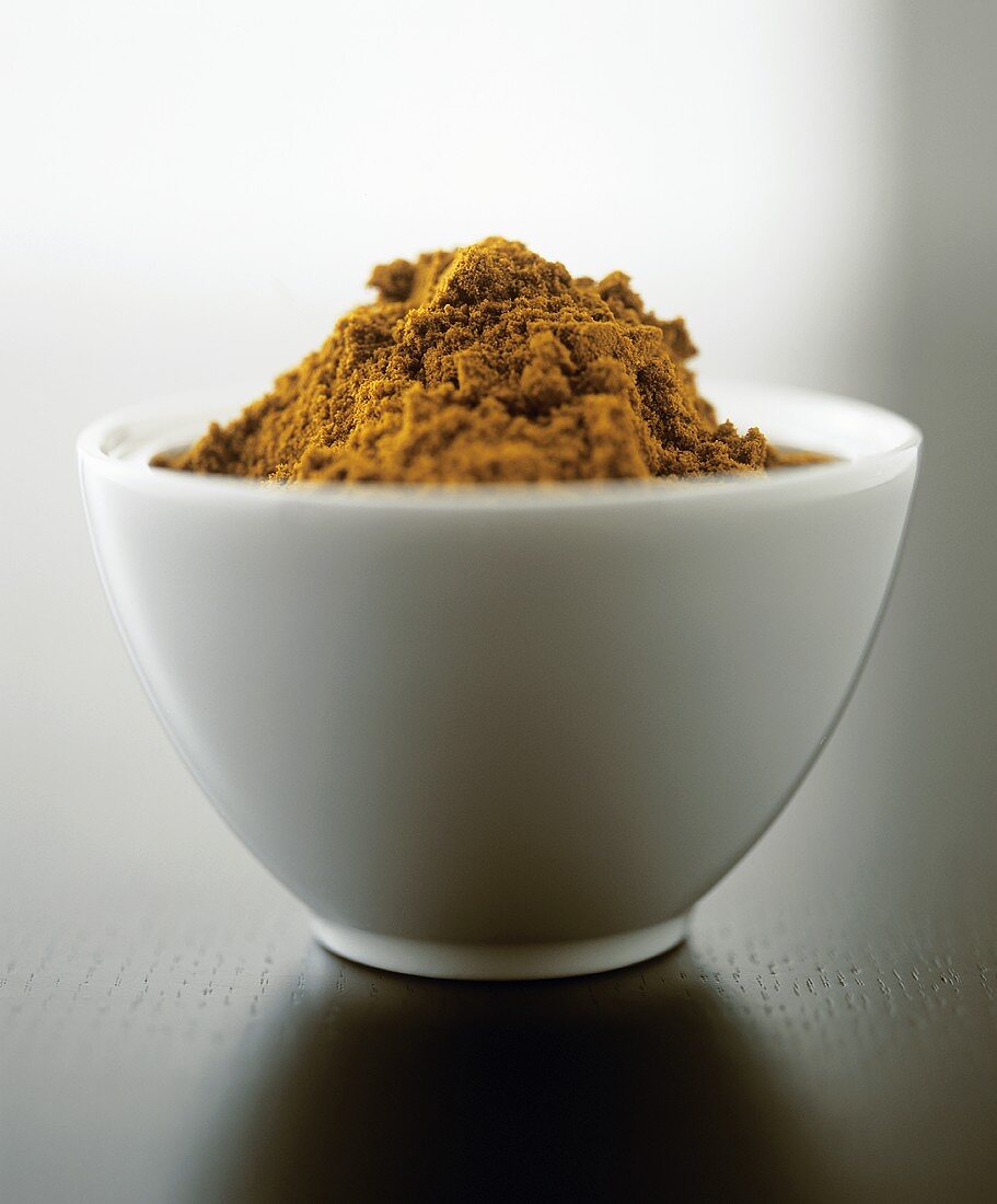 Coffee powder in a bowl