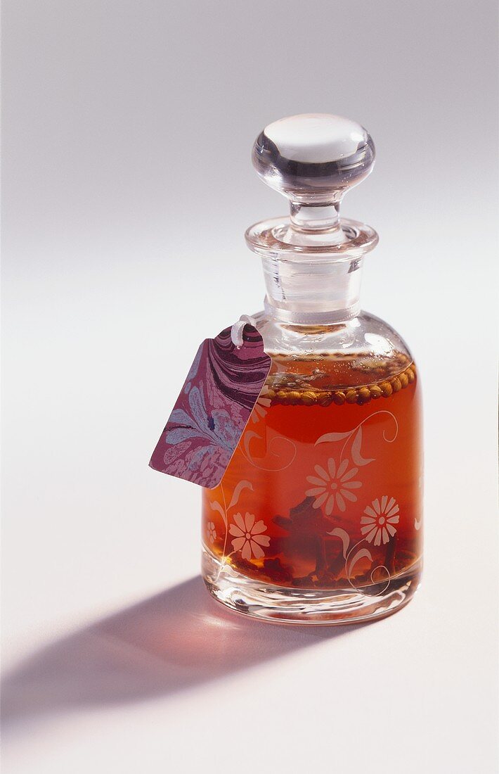 A carafe of spiced liqueur to give as a gift