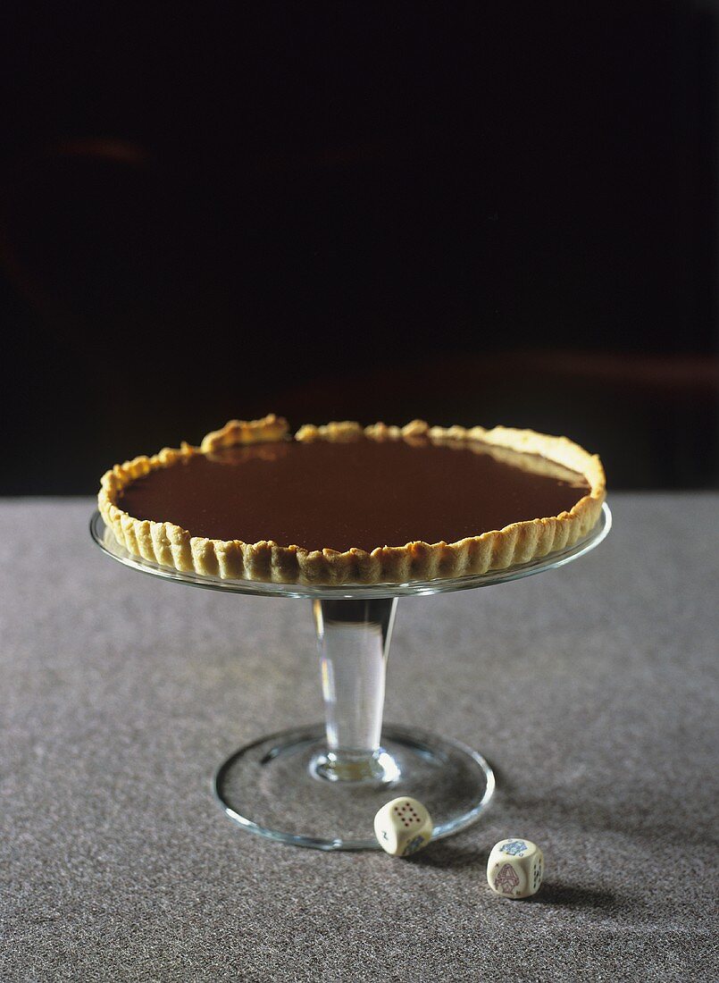 A chocolate tart