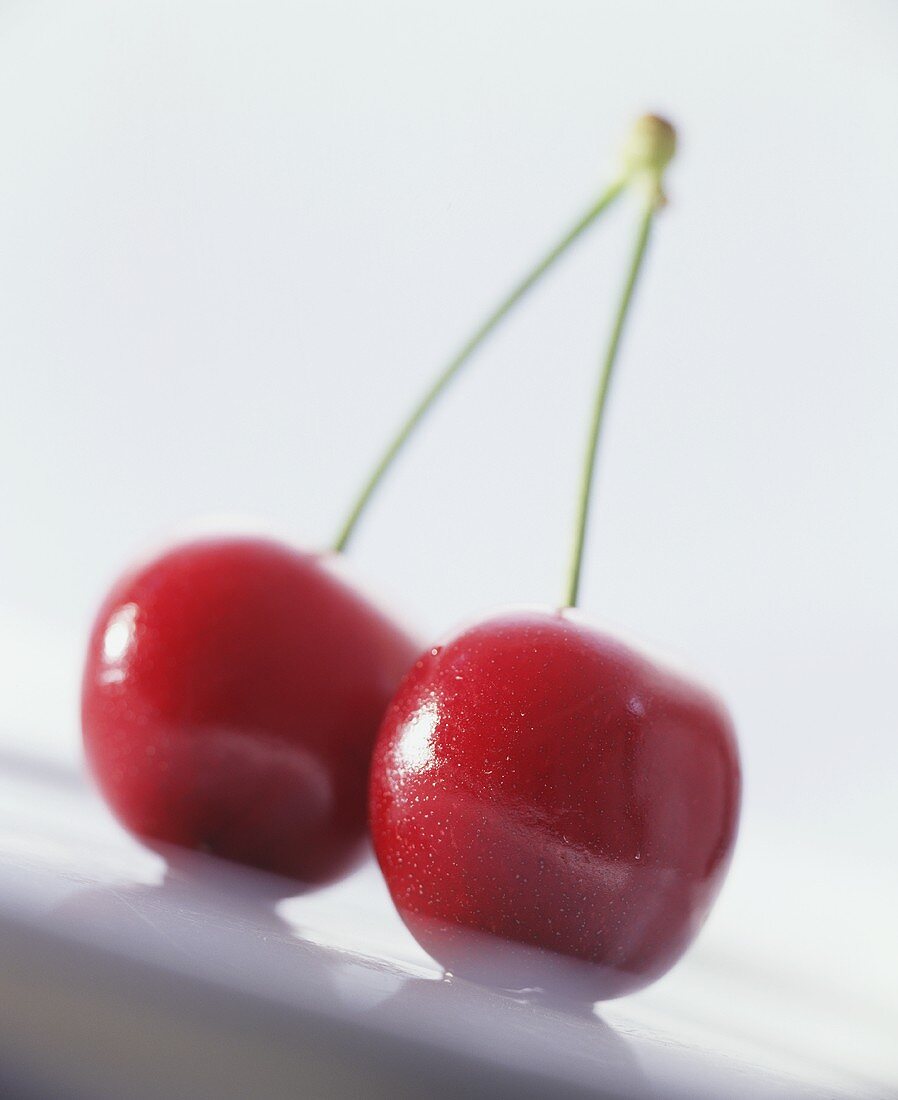 Pair of cherries (close-up)