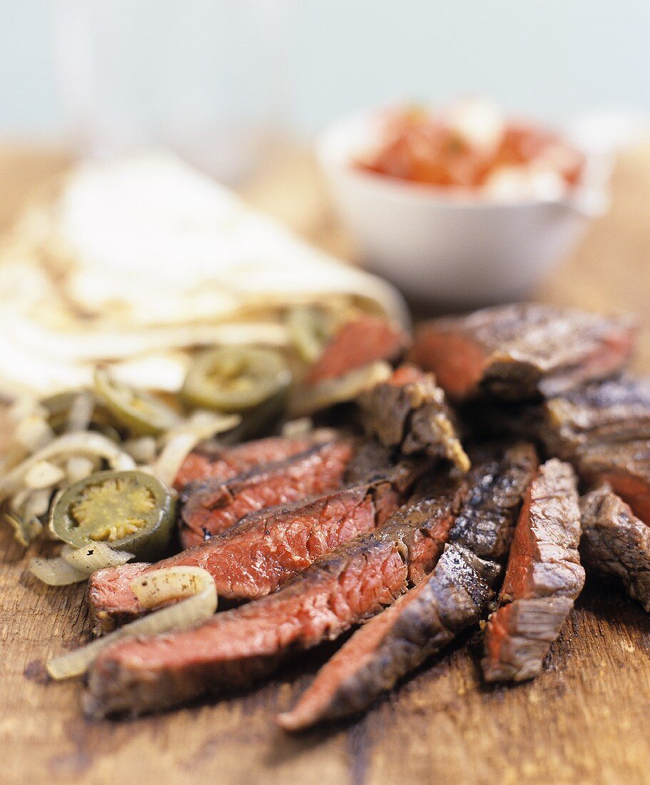 Steak Fajitas mit Jalapenos