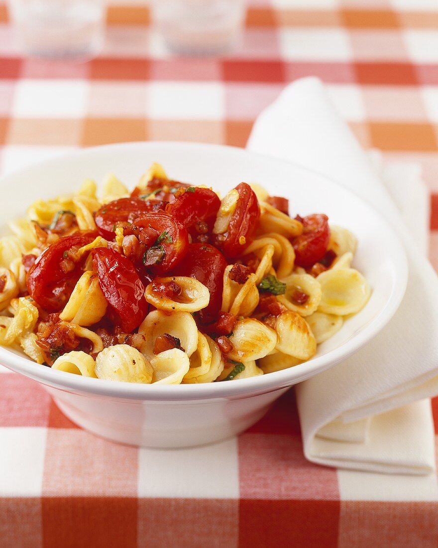 Orecchiette with tomatoes