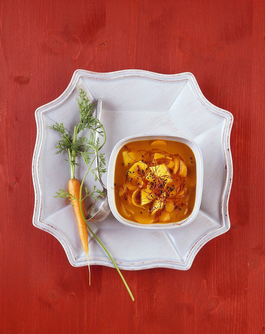 Karotten-Mangosuppe