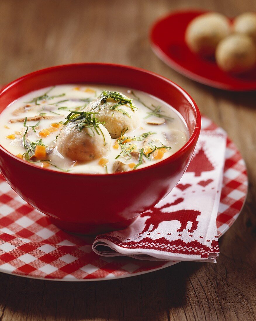 Goose giblet soup with dumplings, Burgenland, Austria