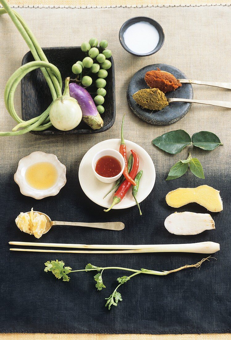 Still life with Asian ingredients