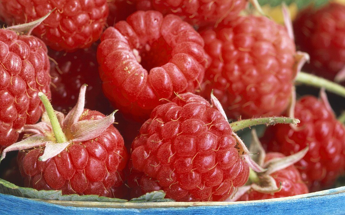 Rasberries in a punnet