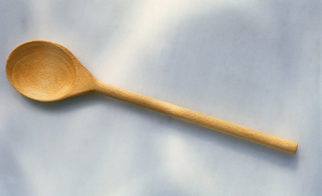 A wooden spoon