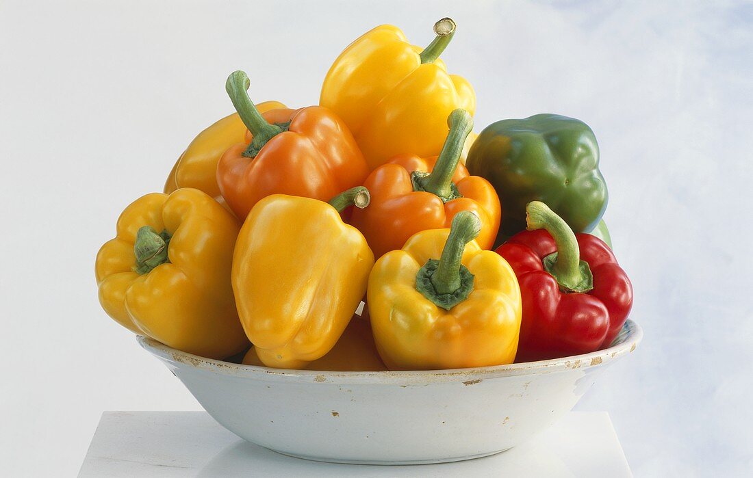 Bowl of mixed peppers