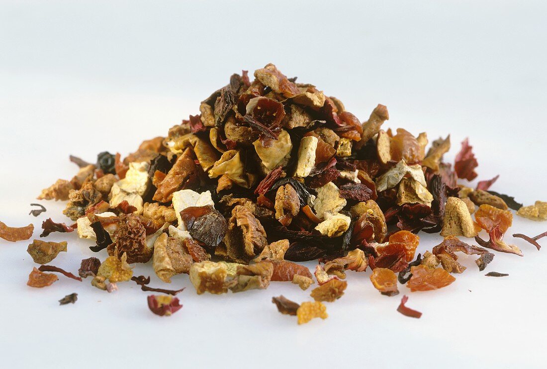 Fruit tea mixture: passion fruit, orange, mallow, rose petals