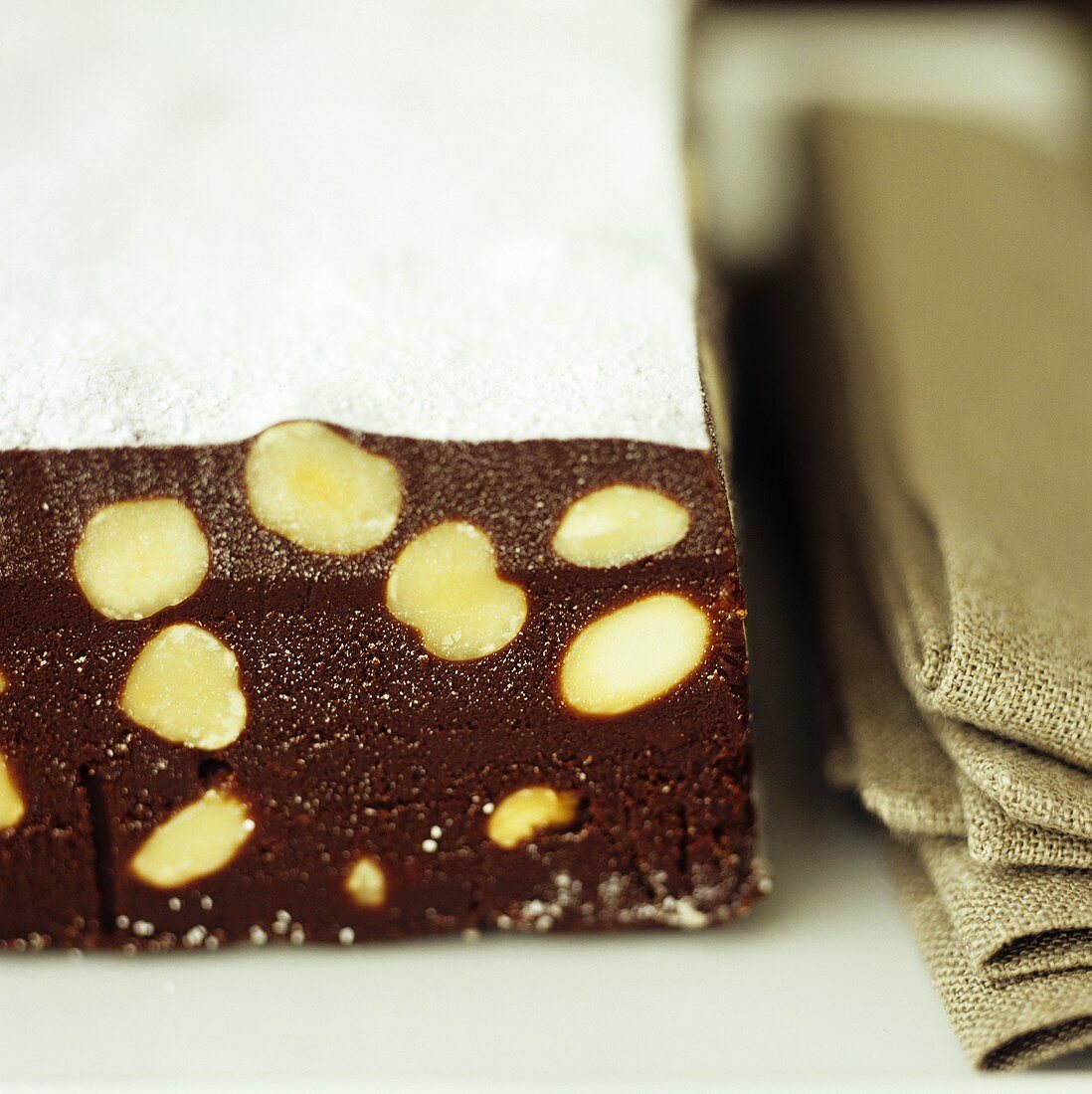 Chocolate, hazelnut and fig slice