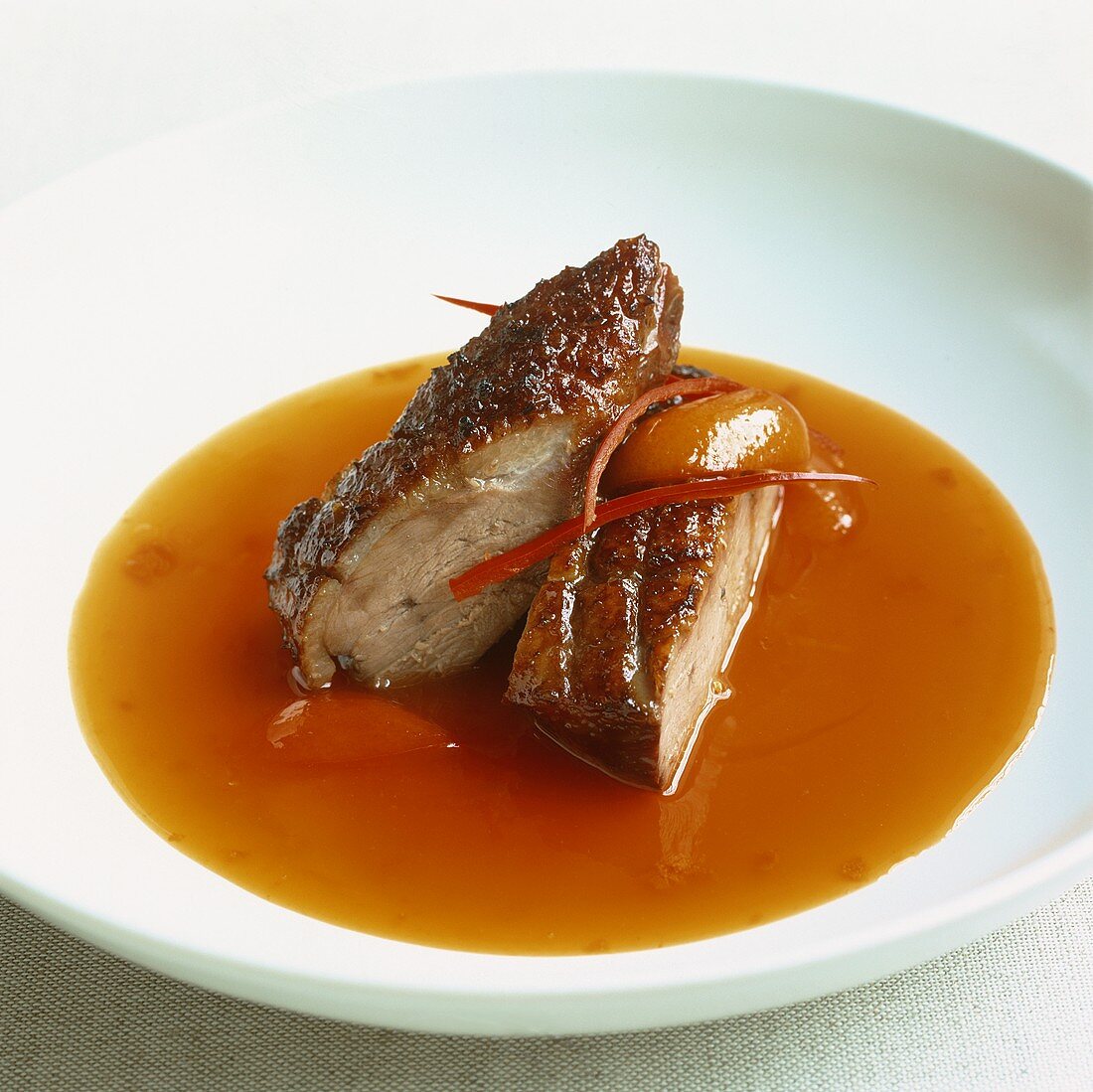 Sweet and sour duck breast