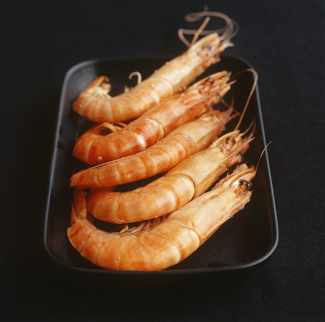 Steamed prawns