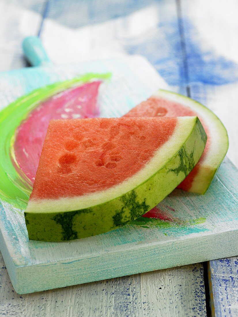 Frische Wassermelonenstücke