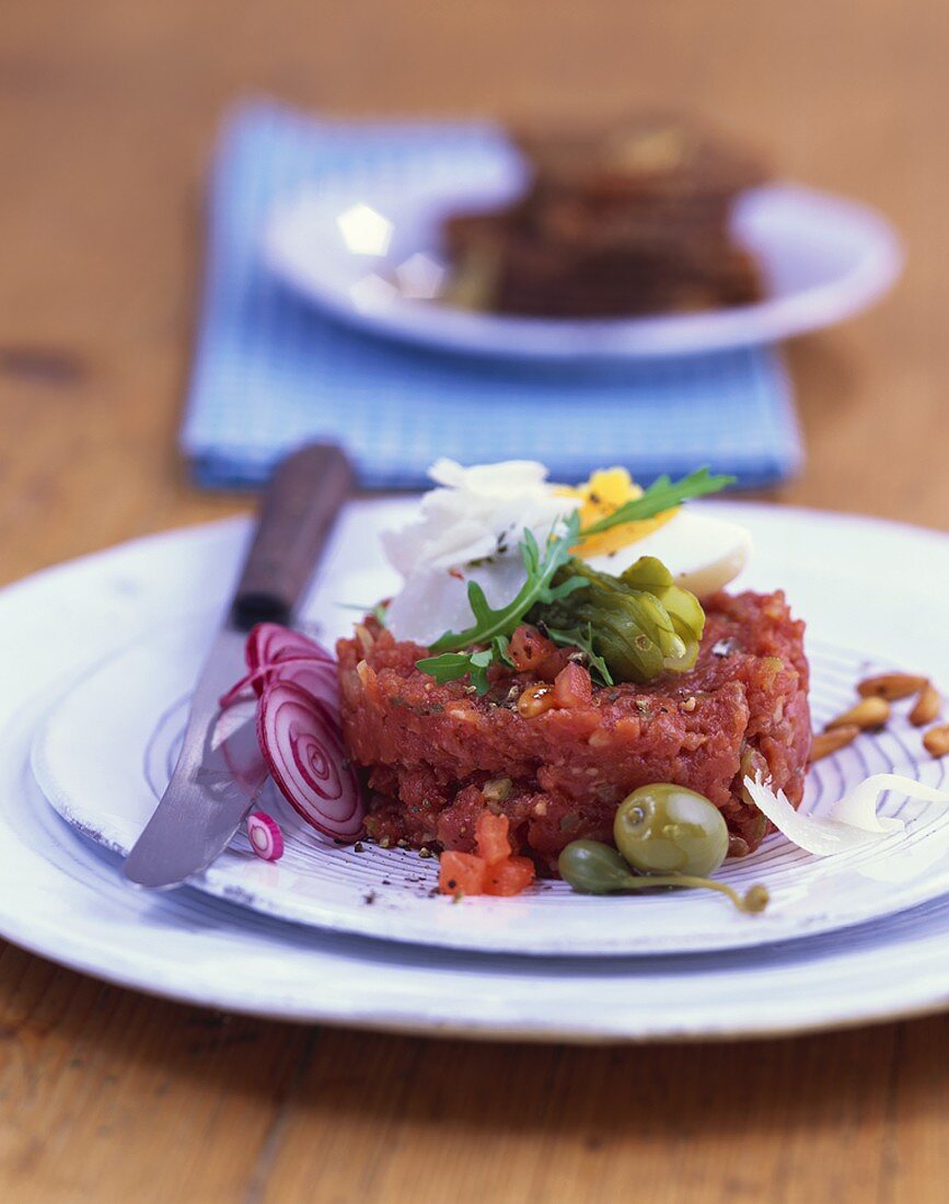 Tatar mit italienischen Gewürzen