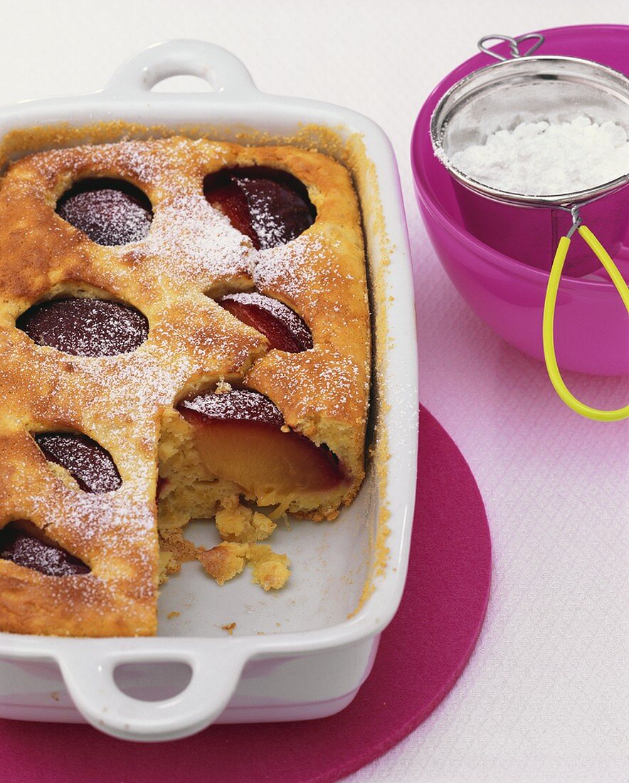 Plum clafoutis (Plum batter pudding)