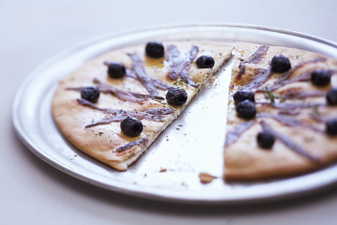 Pissaladière (Provençal onion and olive tart)