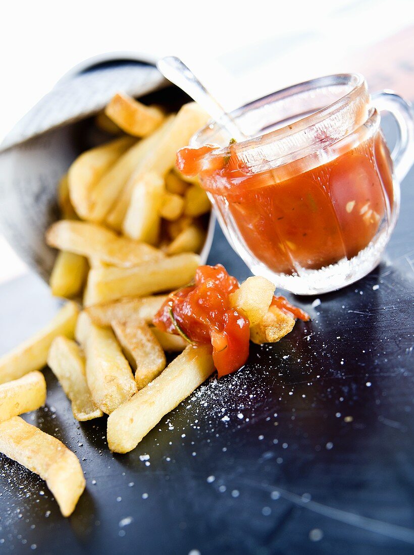 Chips with tomato sauce (China)