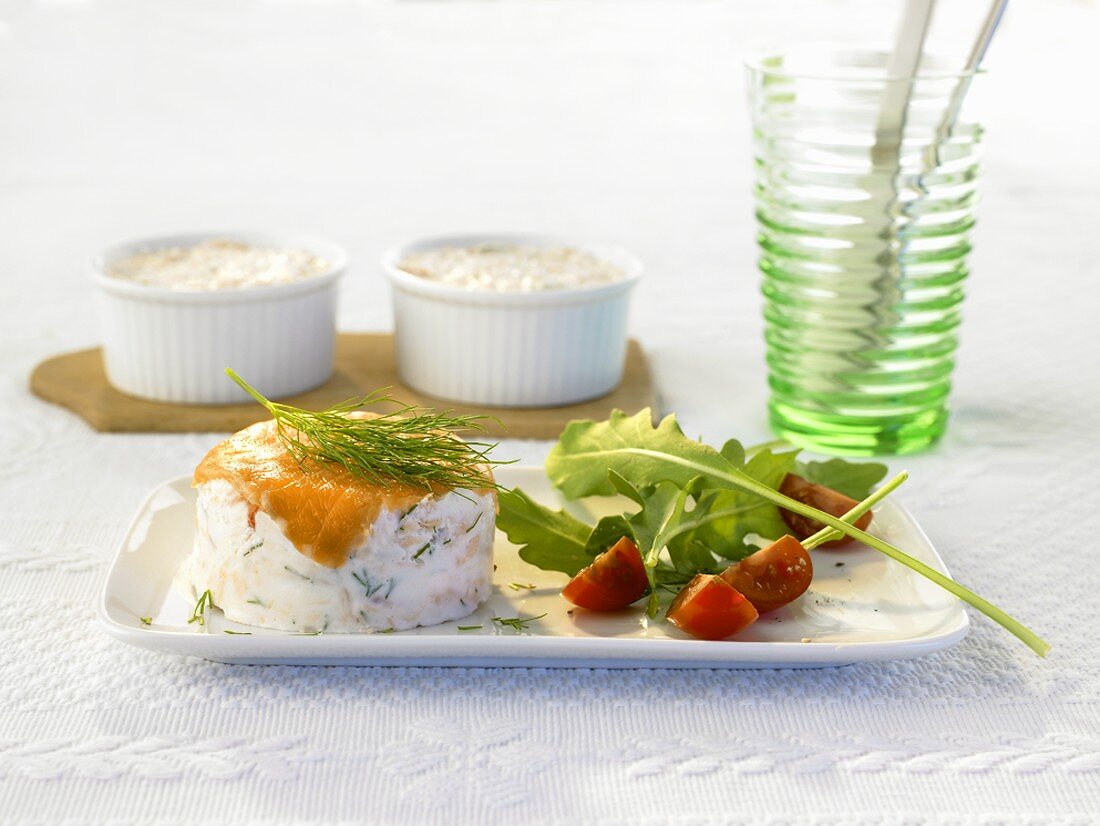 Garnelen-Lachs-Terrine mit frischem Dill