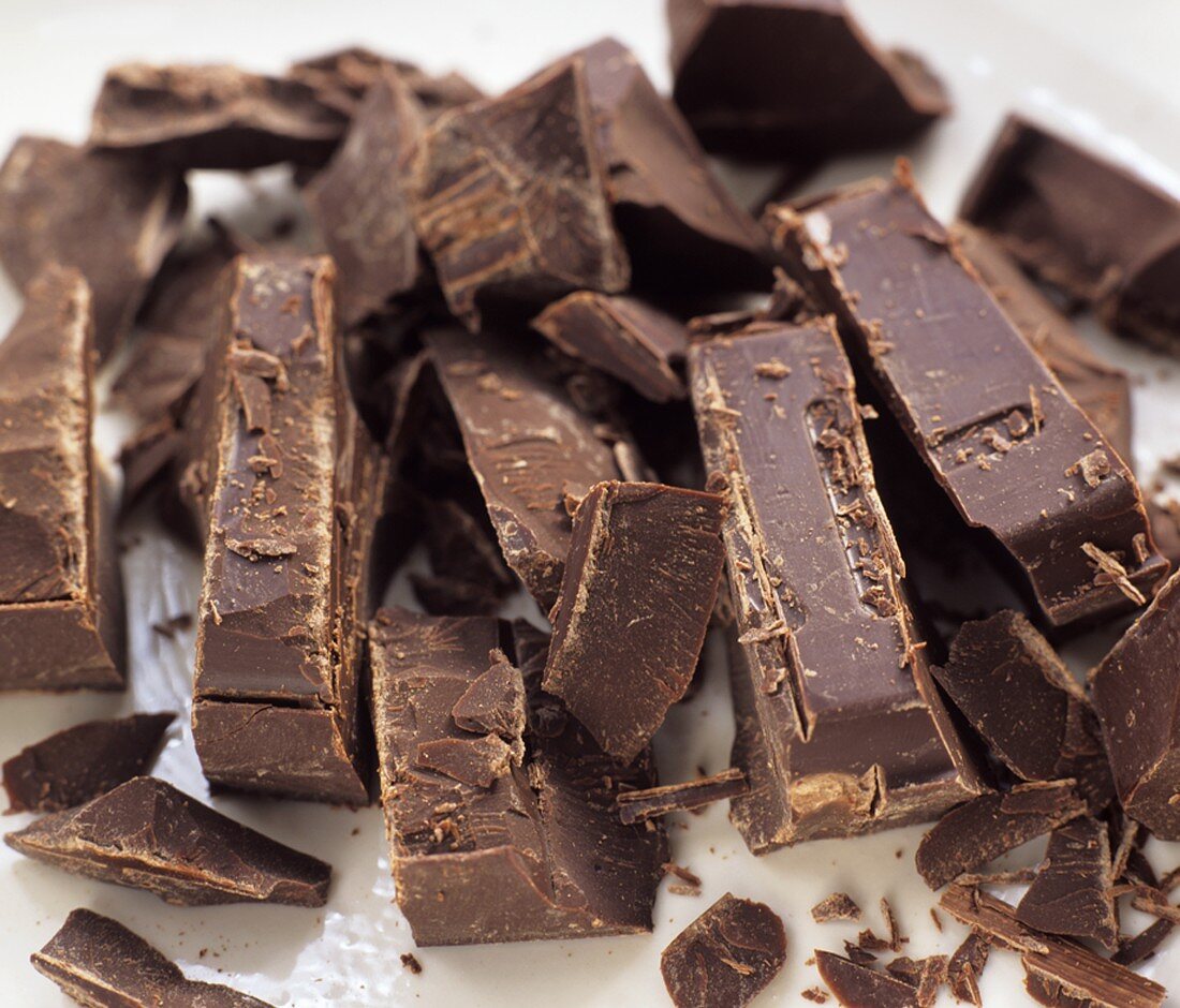Pieces of chocolate (Valrhona)