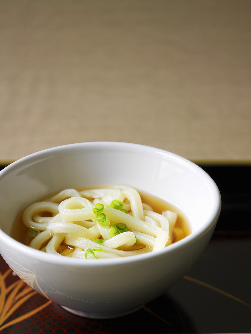 Miso soup with soba noodles (Japan)