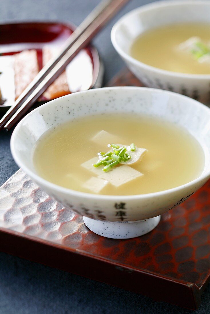 Japanese shiro miso soup