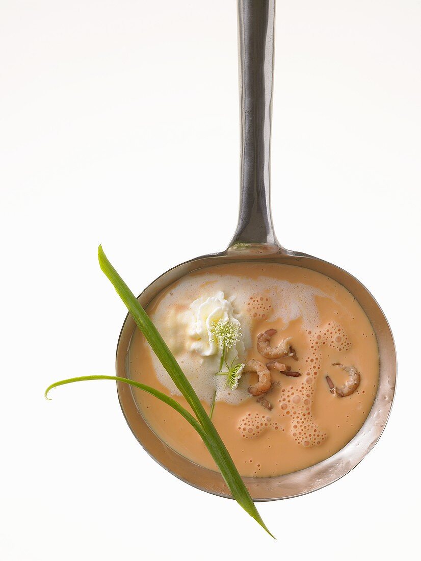 Montignac Diet: shrimps in cream sauce