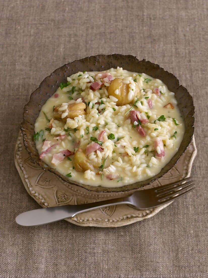 Risotto with chestnuts