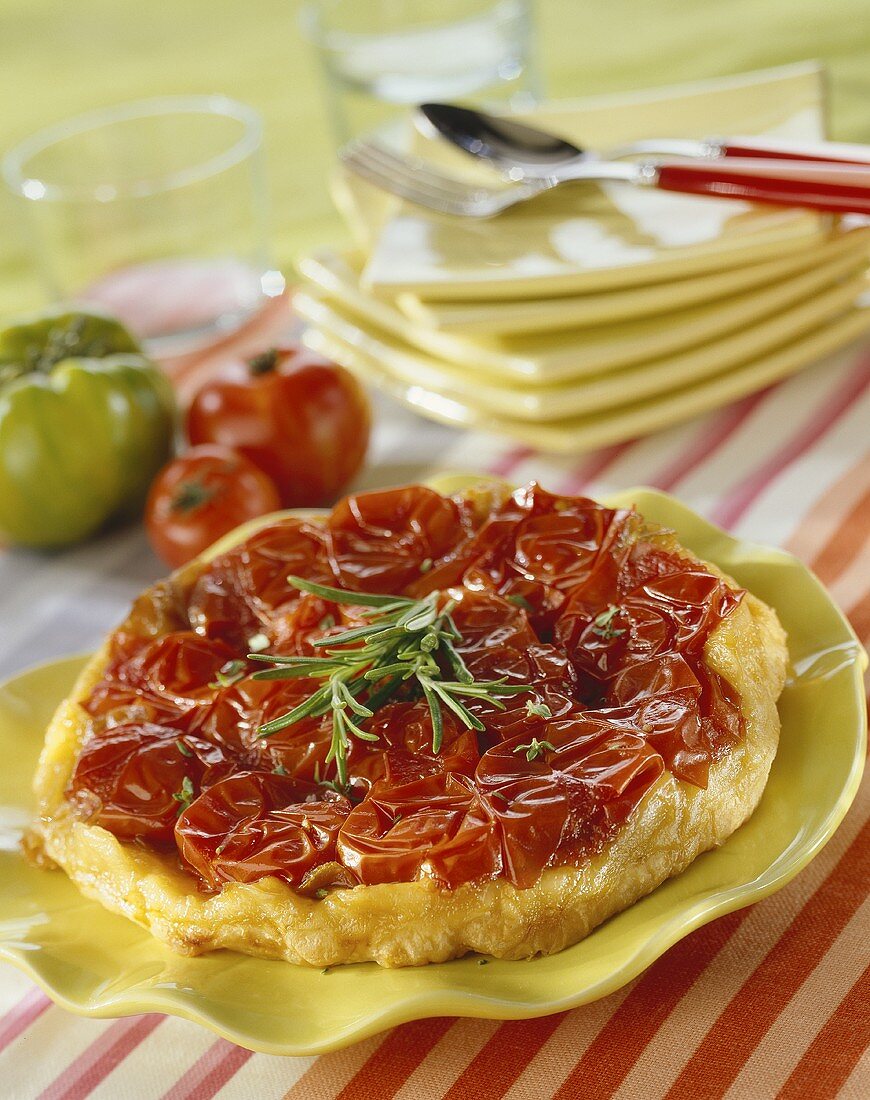 Tomato tart with rosemary