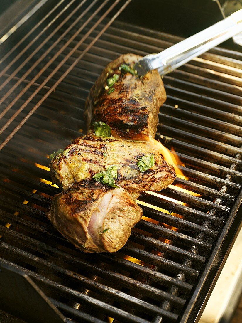 Lamb on barbecue