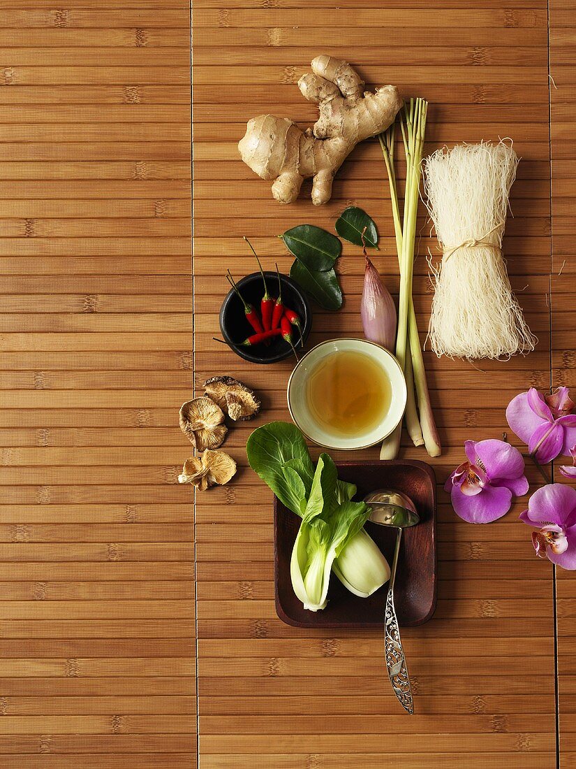 Ingredients for Thai dishes