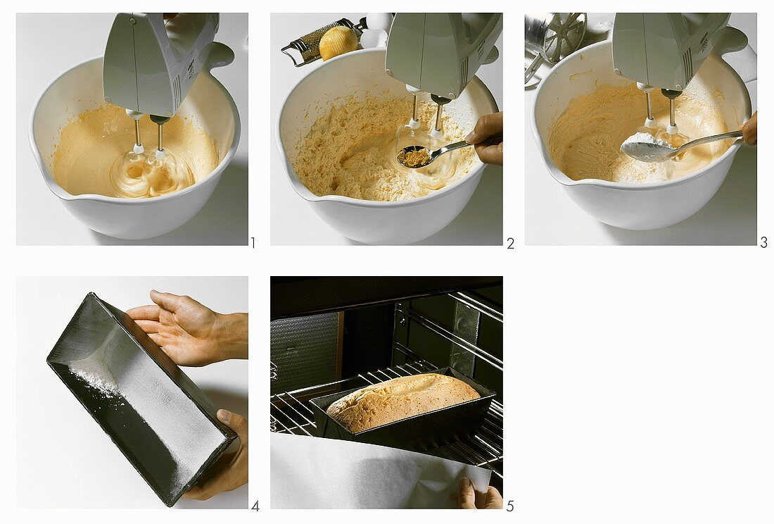 Making a loaf cake