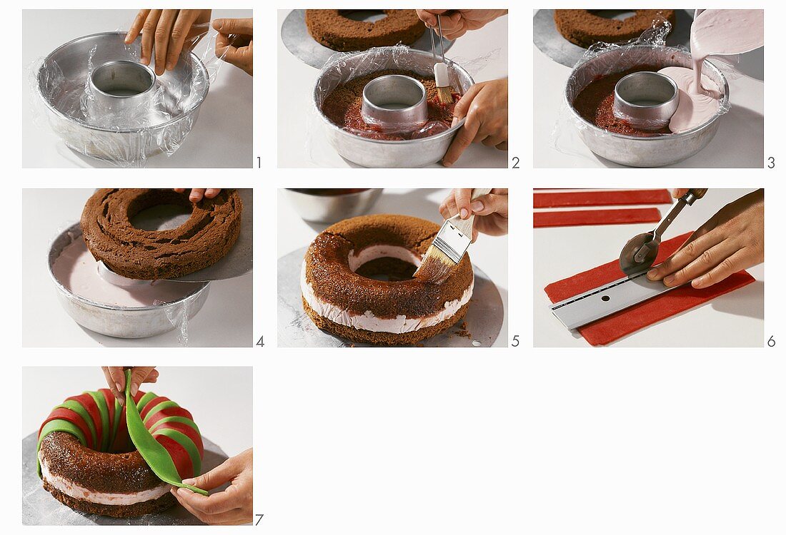 Making a ring cake