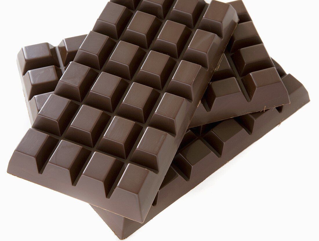 Drei Tafeln Schokolade