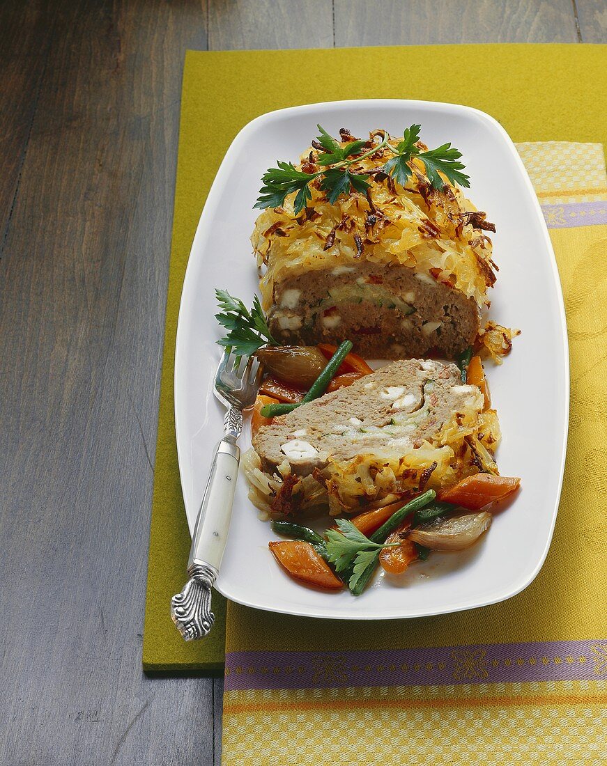 Meatloaf with potato crust