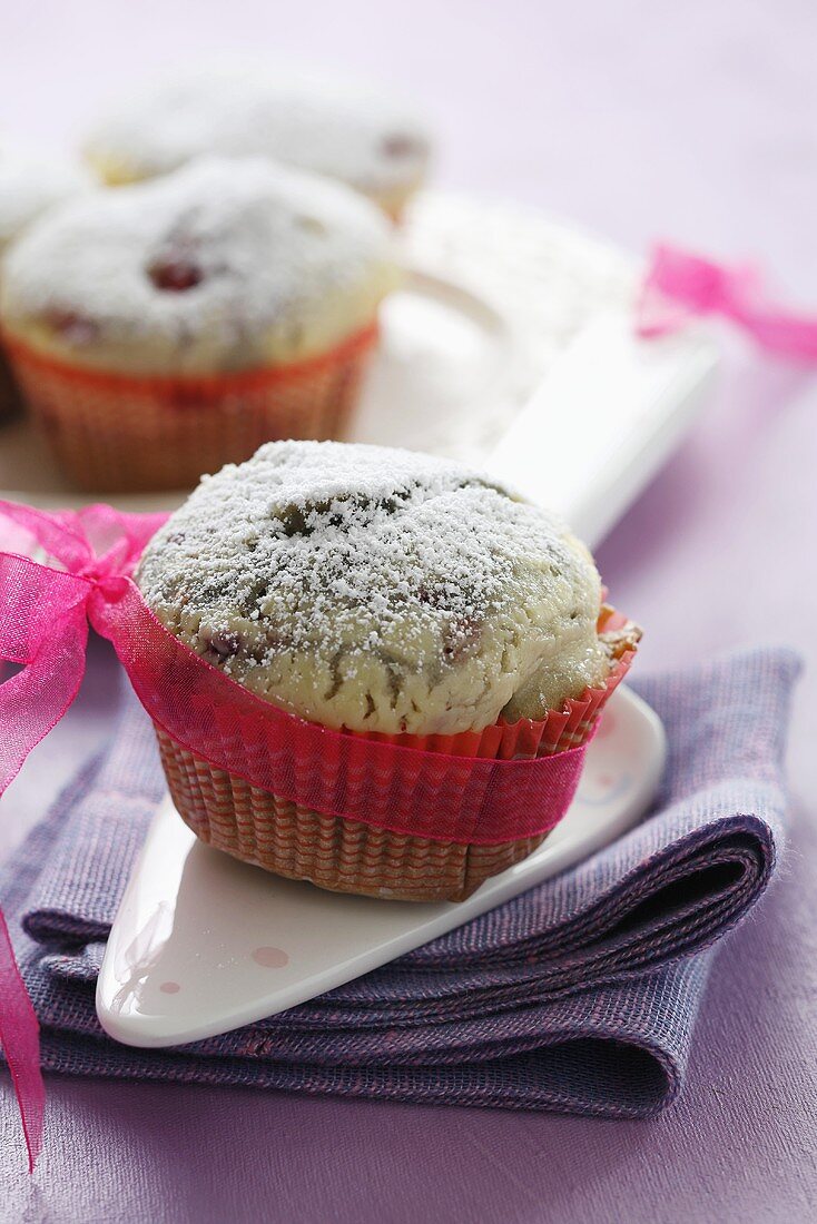 Muffins mit Himbeeren