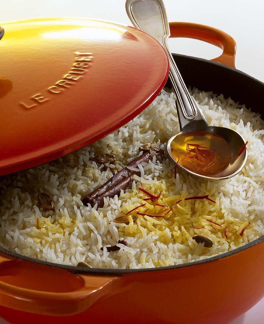 Biryani rice (Rice with Indian spices)