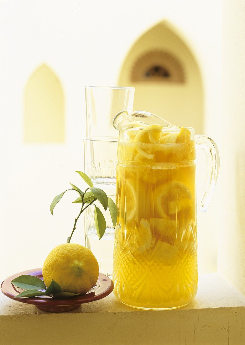 Marokkanische Zitronenbowle
