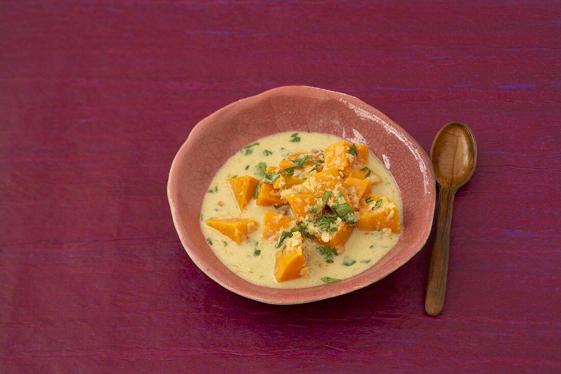 Sweet potato and coconut curry